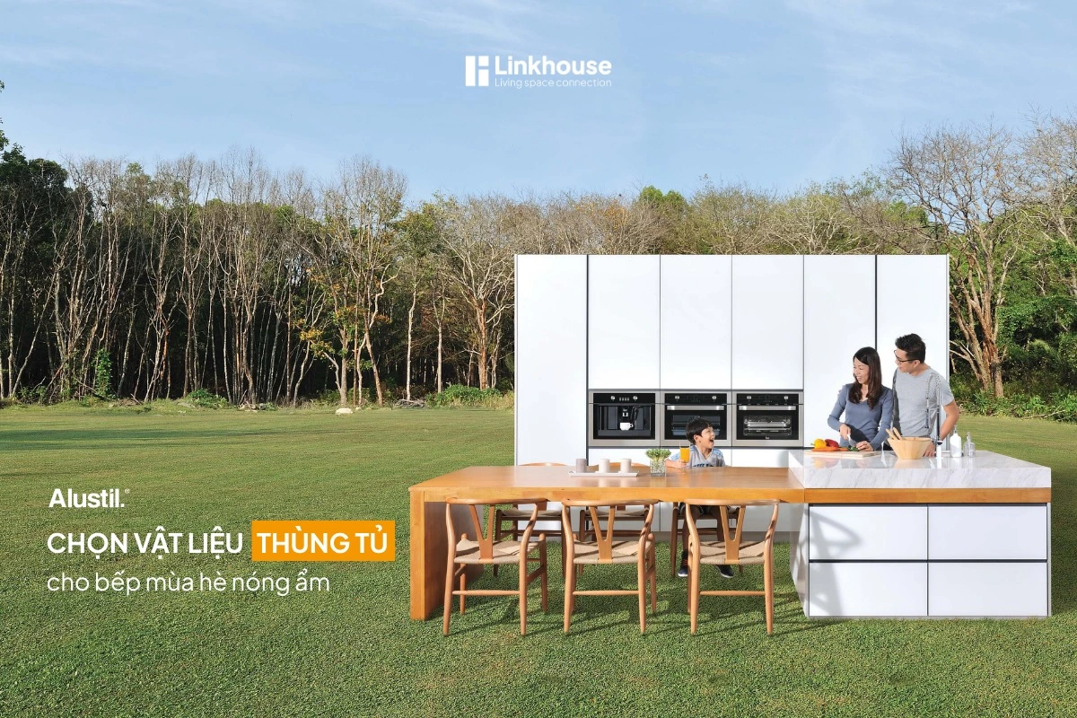 CHỌN VẬT LIỆU THÙNG TỦ CHO BẾP MÙA HÈ NÓNG ẨM – GIẢI PHÁP BỀN VỮNG CHO KHÍ HẬU VIỆT NAM