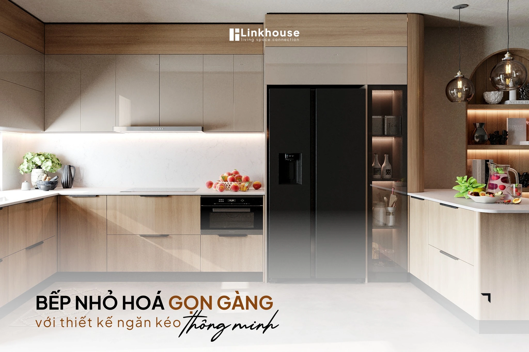 THIẾT KẾ NGĂN KÉO THÔNG MINH – GIẢI PHÁP BIẾN GIAN BẾP NHỎ THÀNH KHÔNG GIAN SỐNG LÝ TƯỞNG
