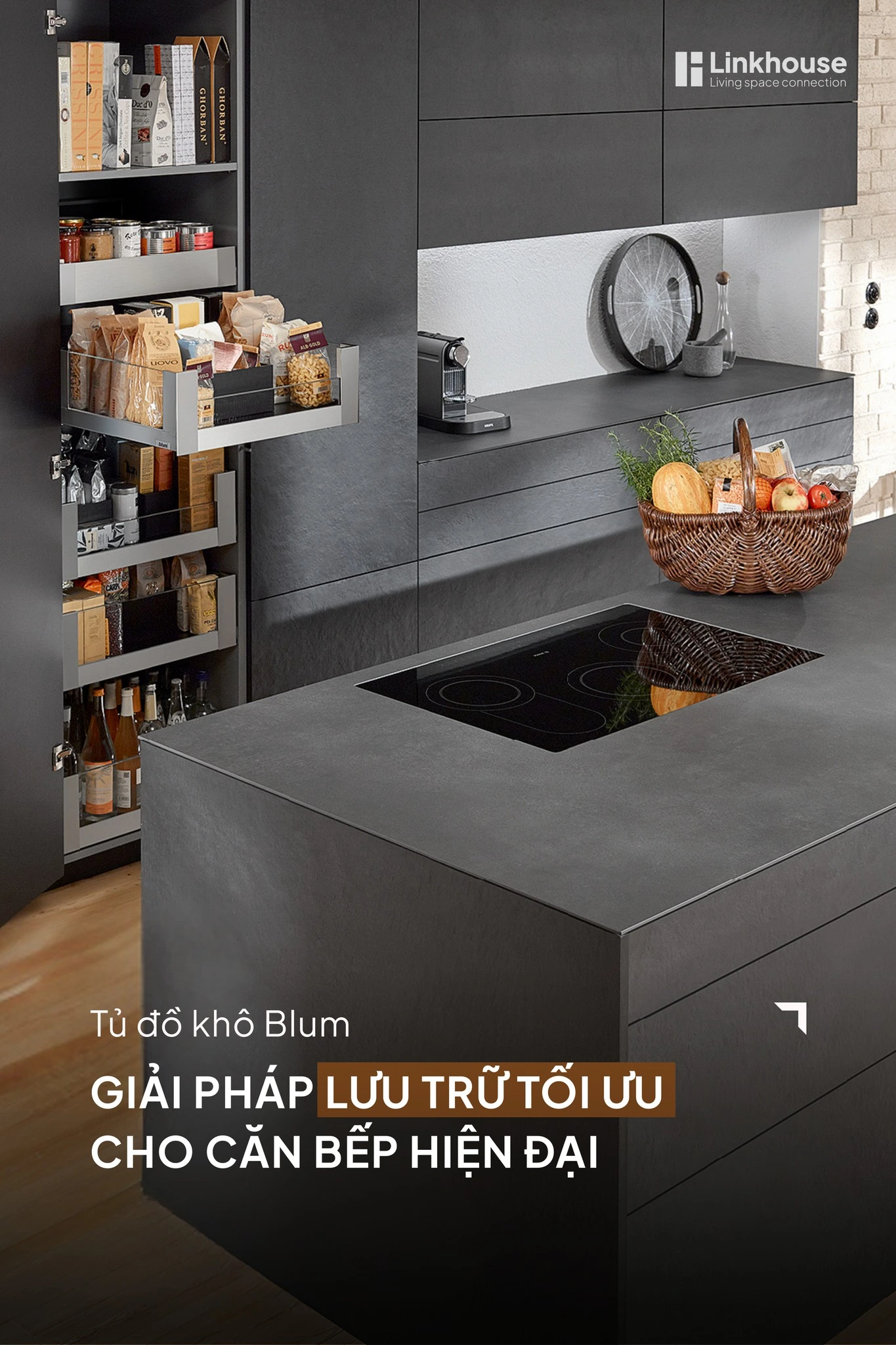 Tủ Đồ Khô Blum – Giải Pháp Lưu Trữ Tối Ưu Cho Căn Bếp Hiện Đại