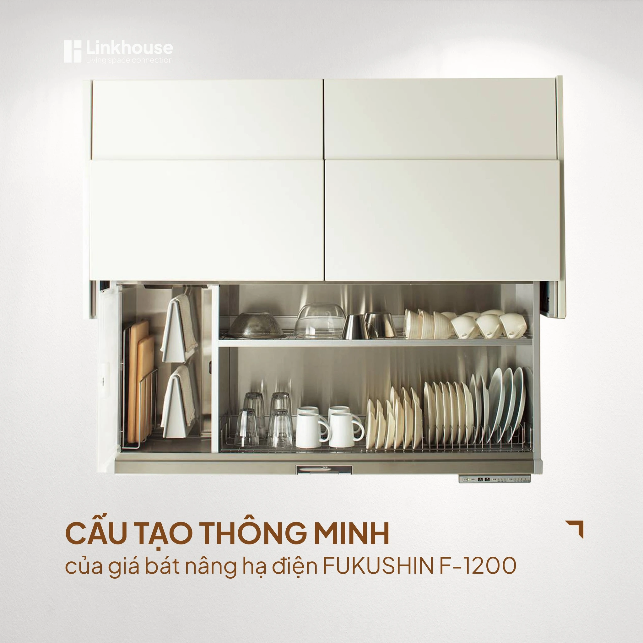 Cấu Tạo Thông Minh Của Giá Bát Nâng Hạ Điện Fukushin F-1200