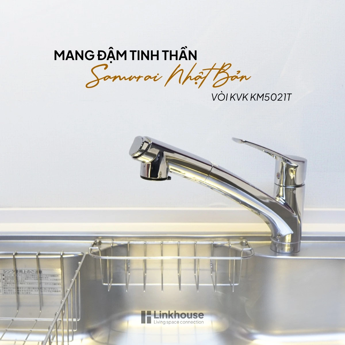 Chiếc vòi KVK mang đậm tinh thần Samurai Nhật Bản
