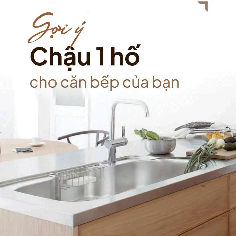 BST chậu rửa bát 1 hố Nhật Bản hot nhất 2024