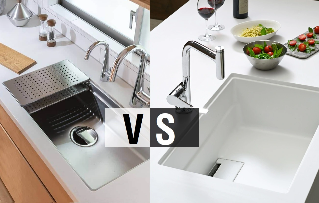 Nên chọn chậu rửa bát inox hay đá cẩm thạch? Loại nào tốt hơn?