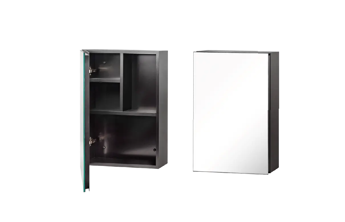 TỦ TREO TƯỜNG CÓ ĐỢT, GƯƠNG MỞ MD6060