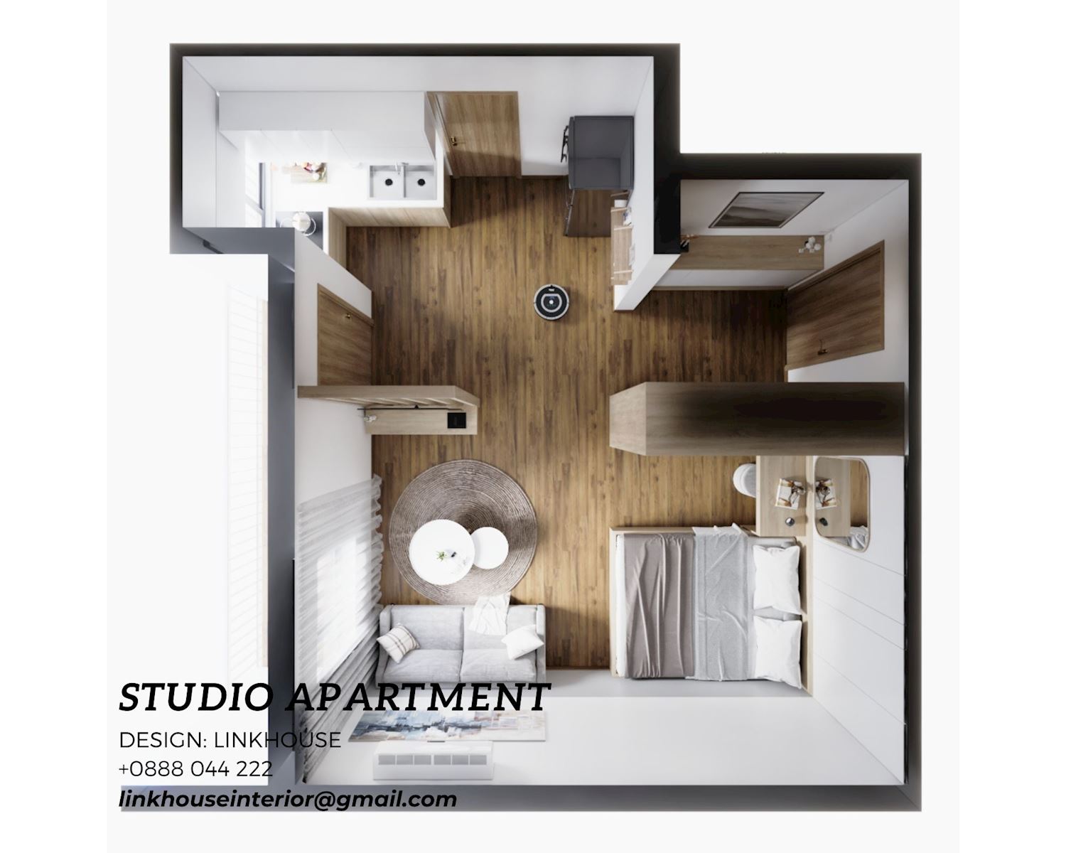 Căn hộ Studio - khu đô thị Water front