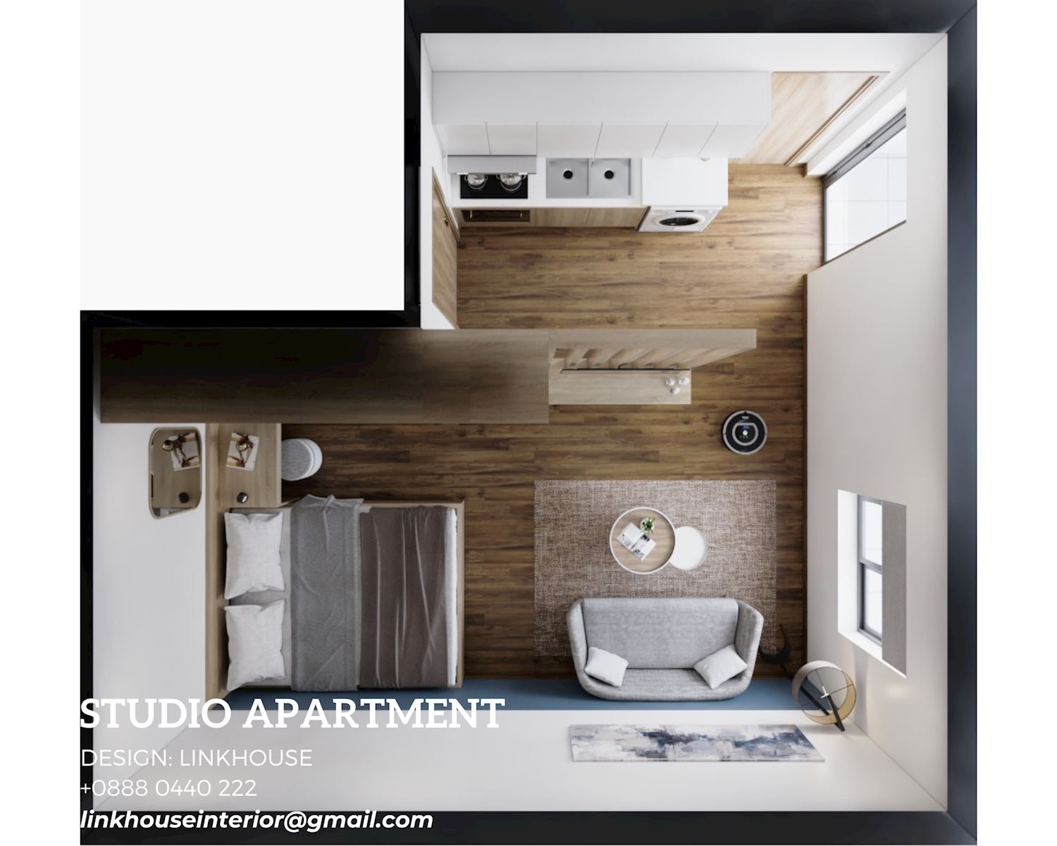 Căn hộ Studio 1505 - khu đô thị Water front