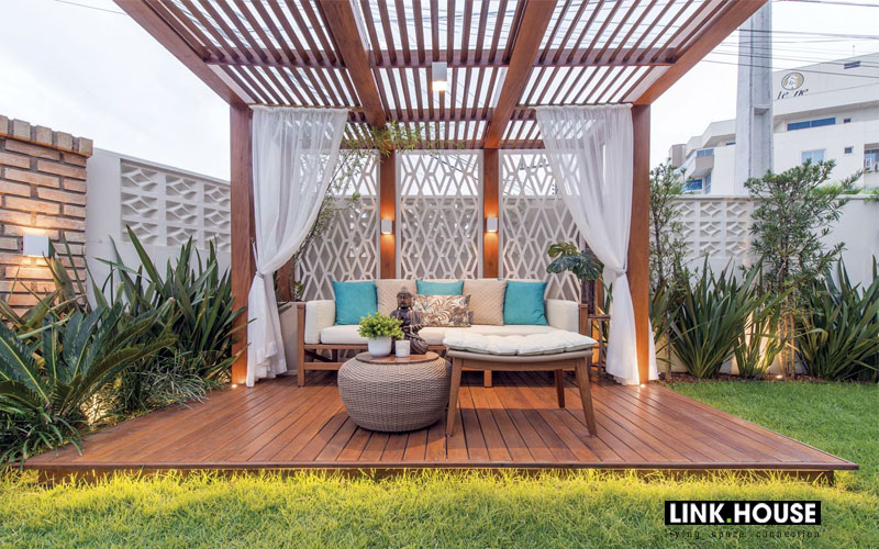 30 mẫu thiết kế mái hiên pergola đẹp cho sân nhà vừa sáng vừa sang.